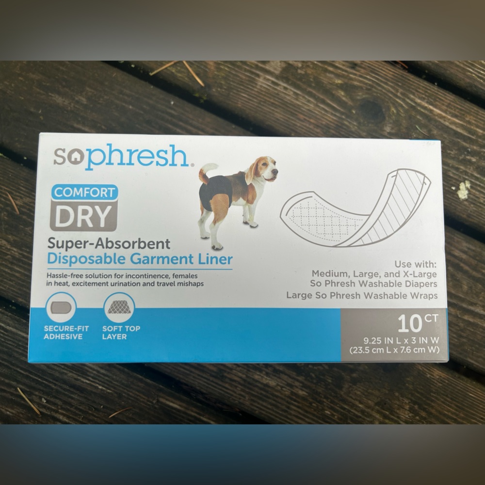 Dog disposable garment liner